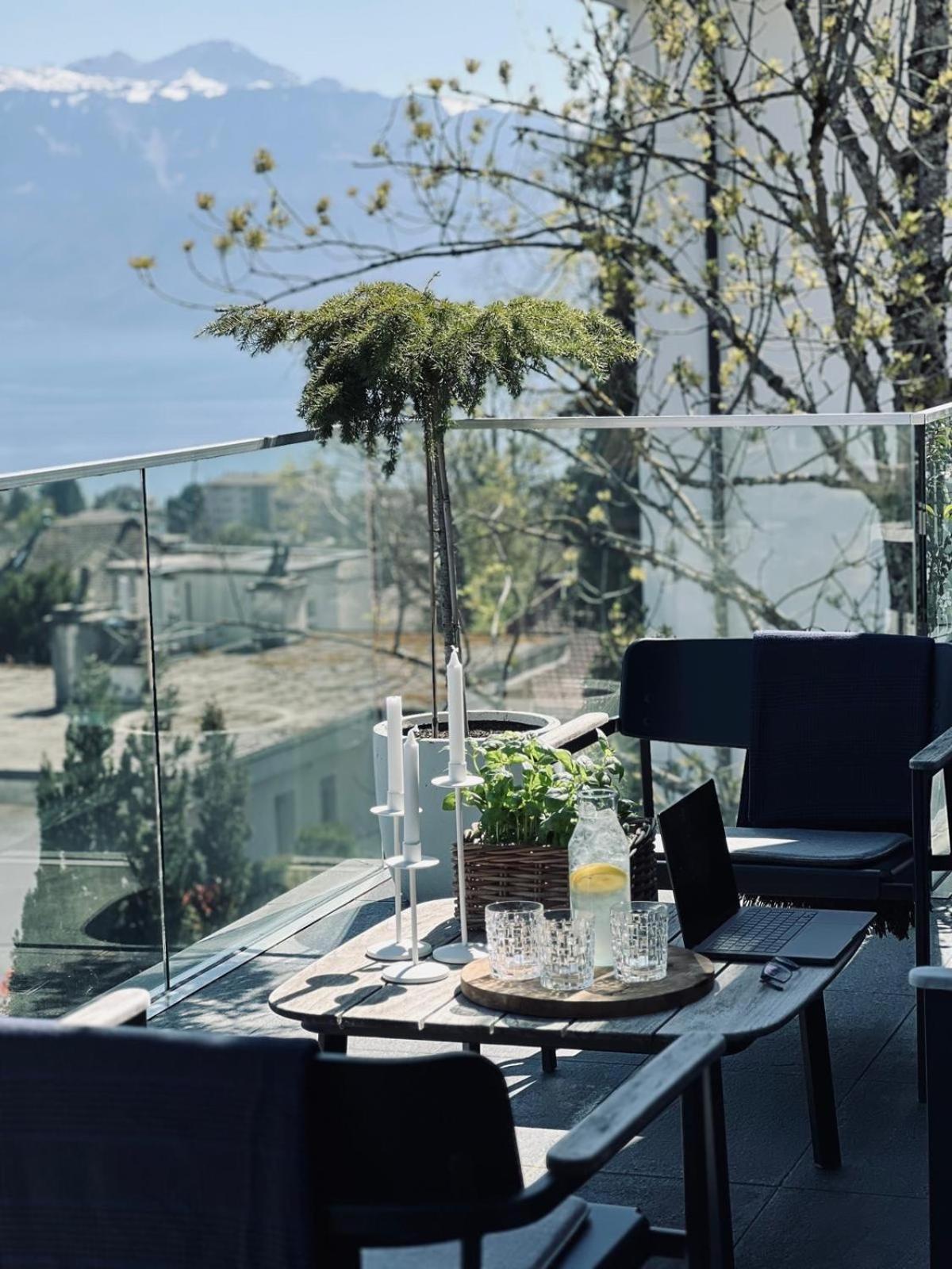 New Luxury Lake View Apartment - Lausanne Bagian luar foto